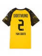 Billige Borussia Dortmund Yan Couto #2 Hjemmedrakt Dame 2025-26 Kortermet